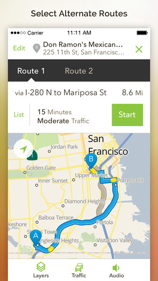 【免費交通運輸App】MapQuest: Free Navigation, GPS, Maps & Traffic-APP點子