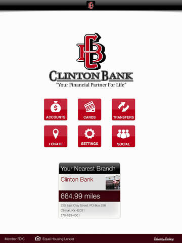 Clinton Bank for iPad
