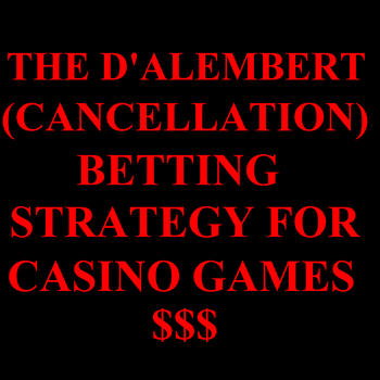 The D'Alembert (cancellation) betting strategy for casino games (negative progression) LOGO-APP點子