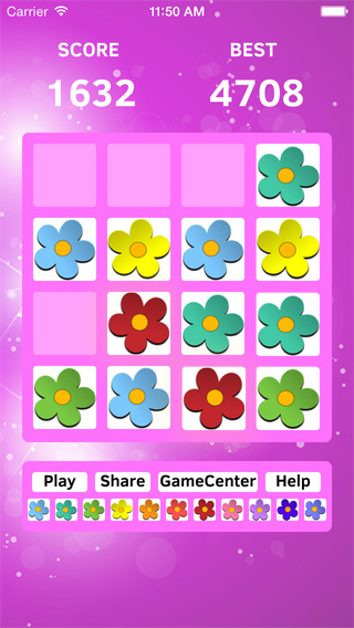 【免費遊戲App】Flower Magic - swipe tiles 2048 edition game free-APP點子