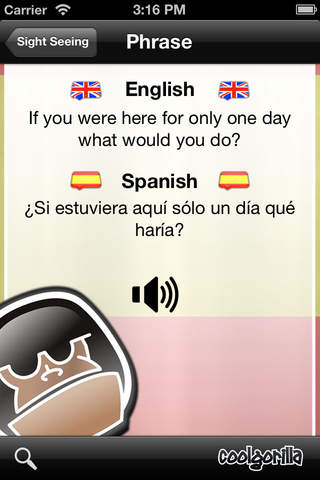 Spanish Talking Phrasebook screenshot 4