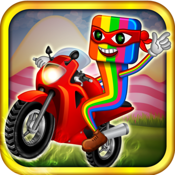 A Candy Clash Ninja Bike Ride – Race to the Draw Line at Mt. Rush! LOGO-APP點子