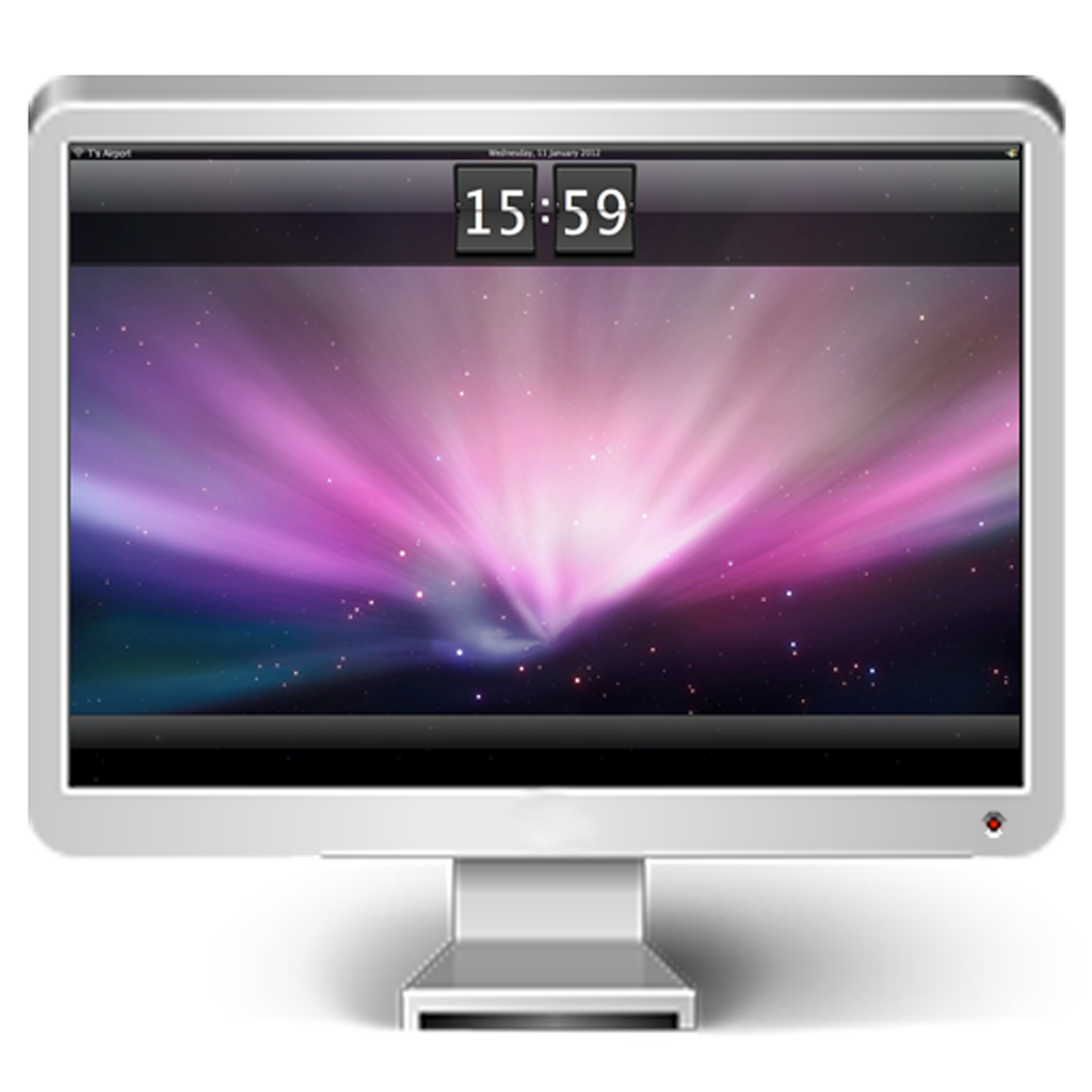 macbook desktop clock