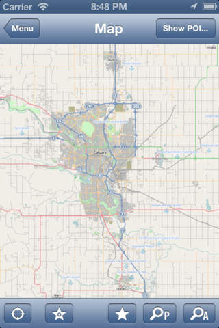 Calgary, Canada Offline Map - PLACE STARS screenshot 2