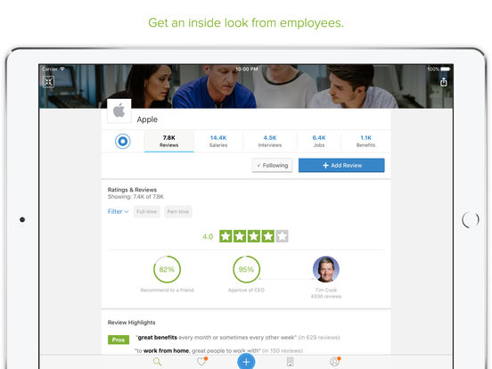 Glassdoor Job Search Jobs Salaries And Reviews Screenshot