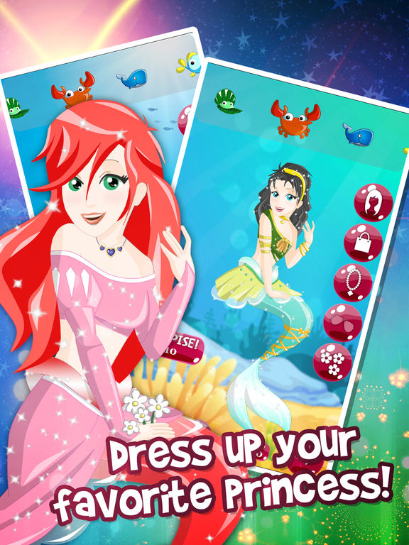 Mermaid Princess DressUp Salon Free Game For Girlsscreeshot 2