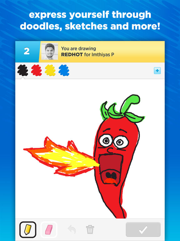 Screenshots of Draw Something Free for iPad