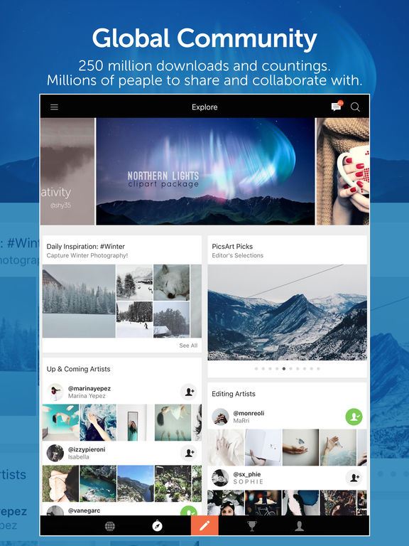 Screenshots of PicsArt Photo Studio - All-in-one photo editor & collage maker for iPad