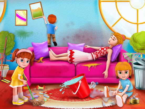 Mommy's Princess Little Helper : Help Mommy clean up the House before Daddy comes Home на iPad