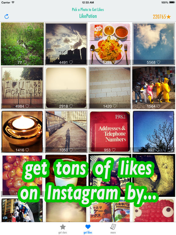 Screenshots of Like Potion for REAL Instagram Likes & Video Views for iPad