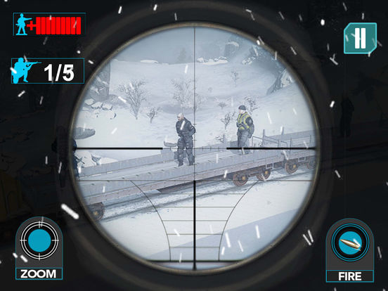 Игра Mountain Train Sniper Shooting