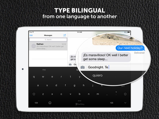 Screenshots of SwiftKey Keyboard for iPad