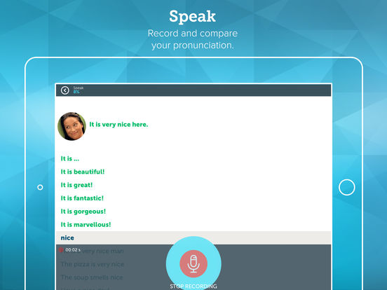 Screenshots of Learn English with ABA English for iPad