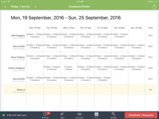 Captura de pantalla del iPad 5