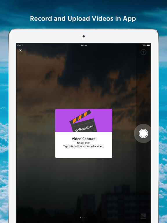 Screenshots of Dailymotion for iPad