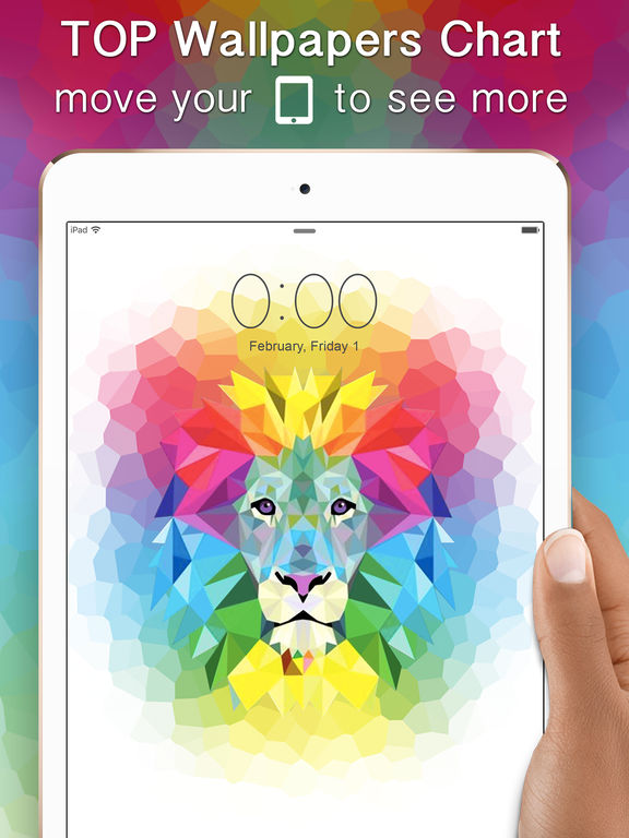 Screenshots of Top Chart of Wallpapers & Themes - Amazing Images and Awesome 3D Backgrounds are Free on Your Screen for iPad