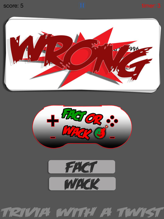 FACT OR WACK video games screenshot 10