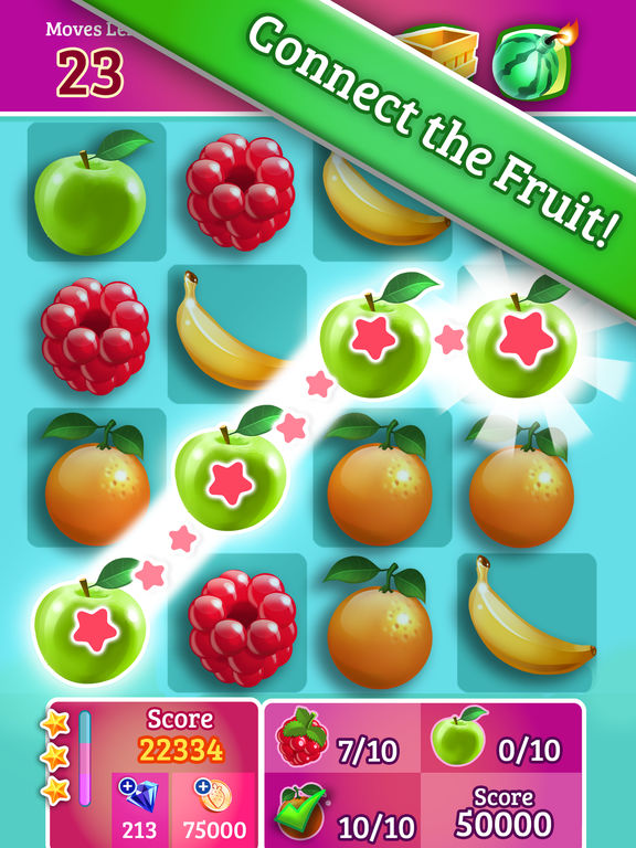 Smoothie Swipe - Free Match 3 Fruit Juice Maker на iPad