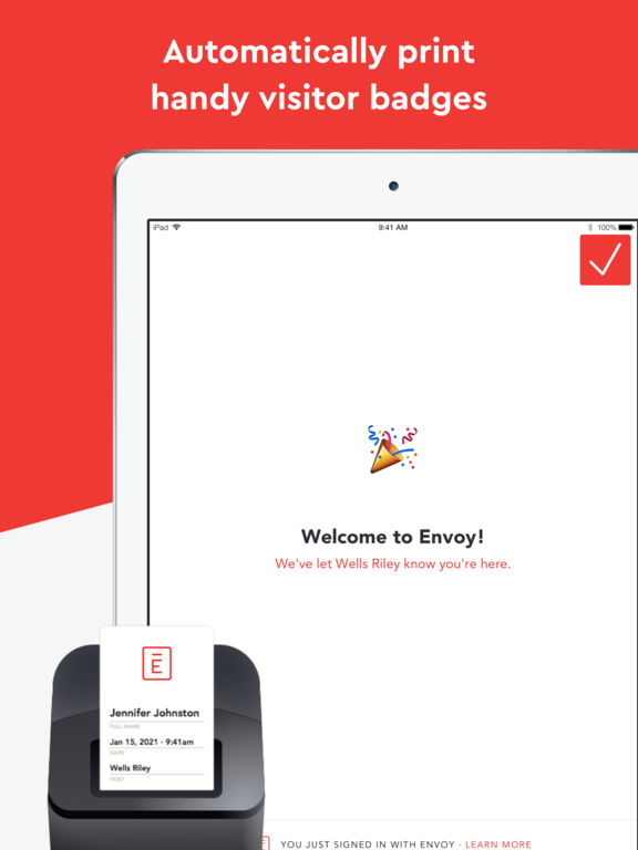 App Shopper Envoy · Visitor Registration (Business)