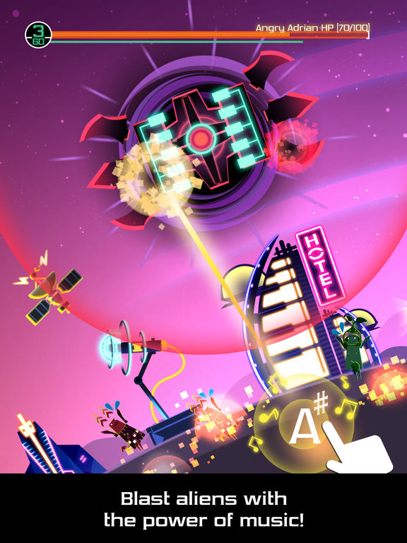 Groove Planet - Rhythm Clicker with your Songsscreeshot 1
