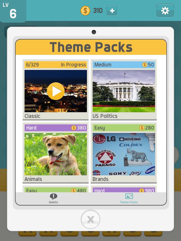 Screenshots of Pictoword Free: Fun 2 Pics Guess What's the 1 Word for iPad