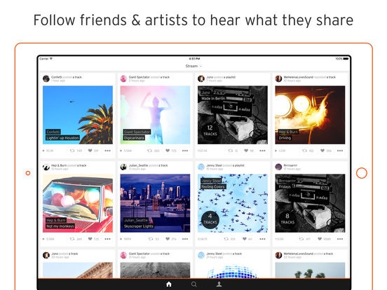 Screenshots of SoundCloud - Music & Audio for iPad
