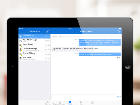 Screenshots of TeamViewer: Remote Control for iPad