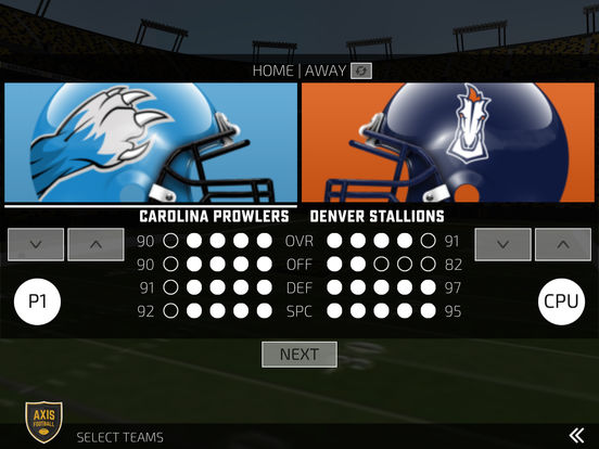 Screenshots of Axis Football 2015 for iPad