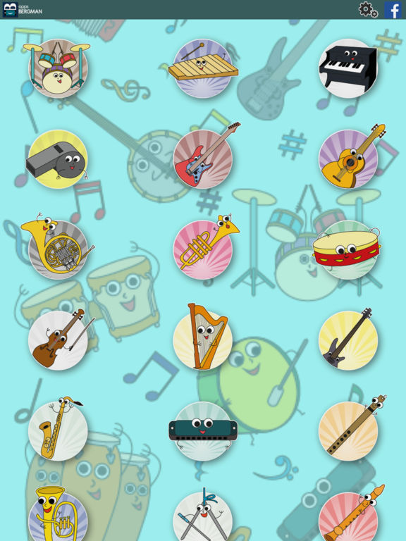 музыкальные инструменты Дети на iPad
