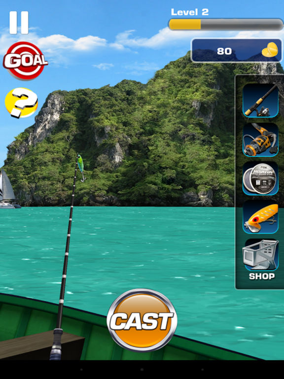 Wild Fishing King 3D Simulator: Flick Fish Frenzyscreeshot 3