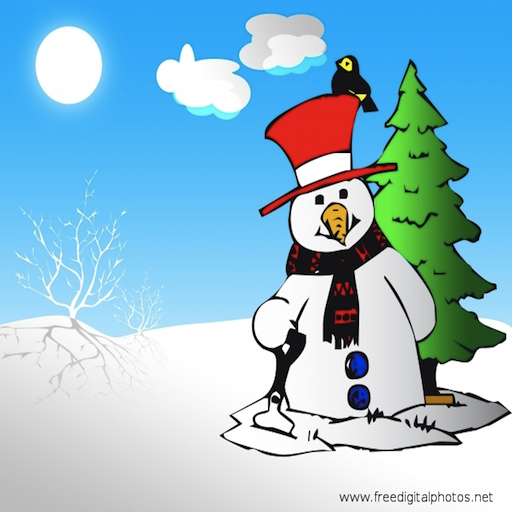 Slide Puzzle - Happy Snowman
