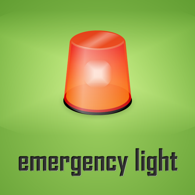 Emergency Light – Flashlight with Siren Alarm Sound