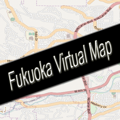 Fukuoka, Japan Virtual Map