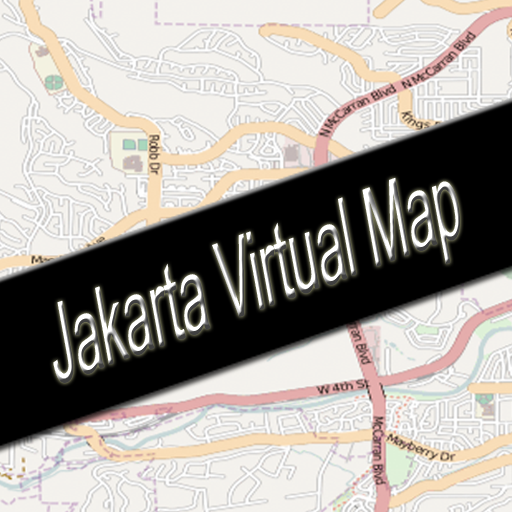 Jakarta, Indonesia Virtual Map