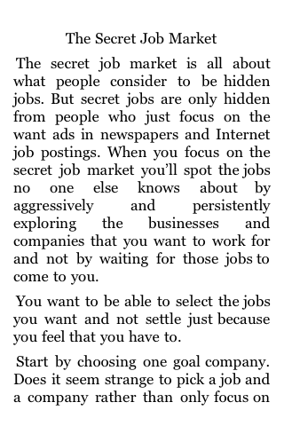 The Secret Job Market image #1