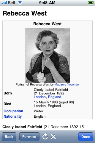 Rebecca West Quotes image #1