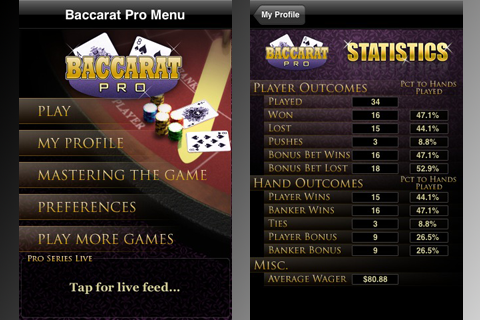 Baccarat Pro screenshot 2