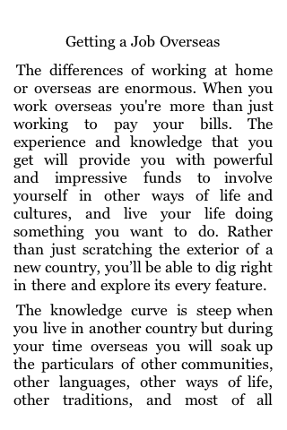 Getting a Job Overseas image #1