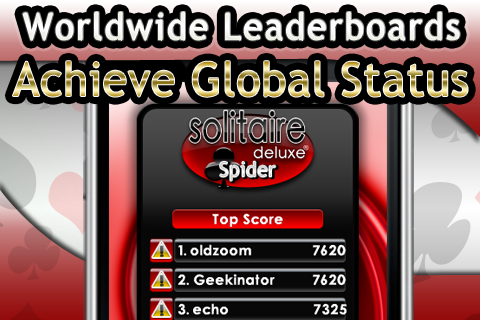 Spider Solitaire Deluxe screenshot 3