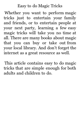 Easy to do Magic Tricks image #1