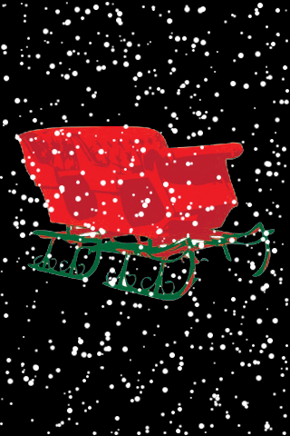 Santa's Sleigh Snow Globe image #1