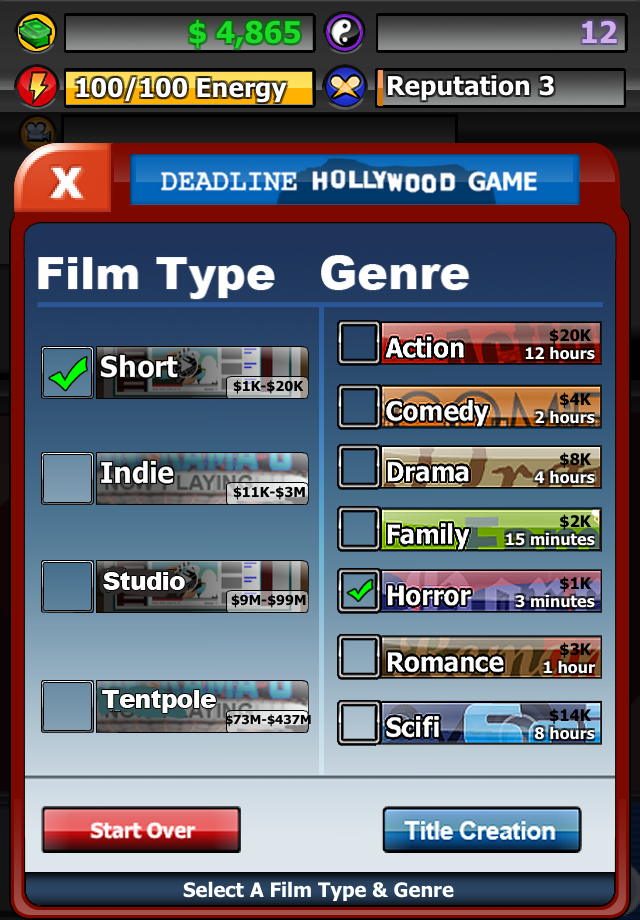 Deadline Hollywood Game screenshot 4