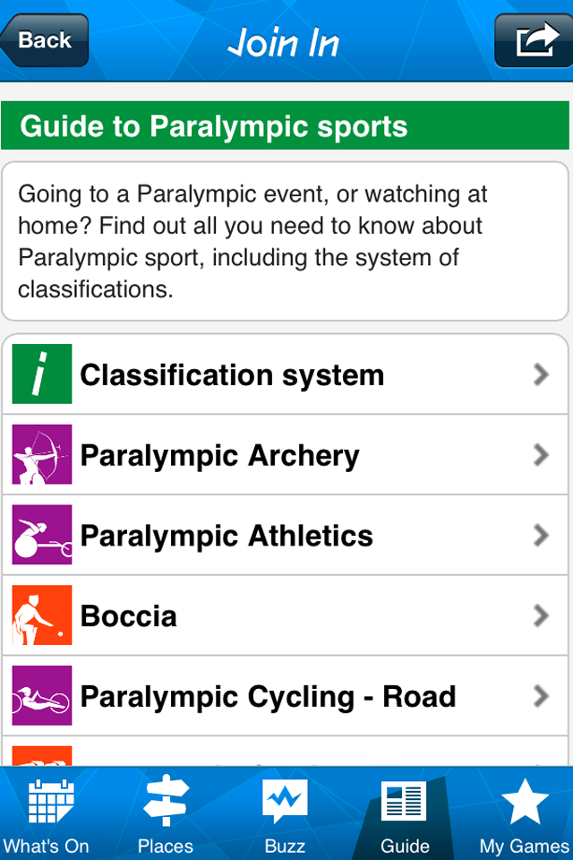 London 2012: Official Join In App for the Olympic and Paralympic Games screenshot 4