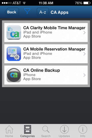 CA Mobile Device Management - náhled