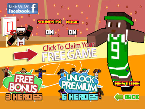Basketball Hero Skin Finding NBA Ball - Block Craft World Edition screenshot 8