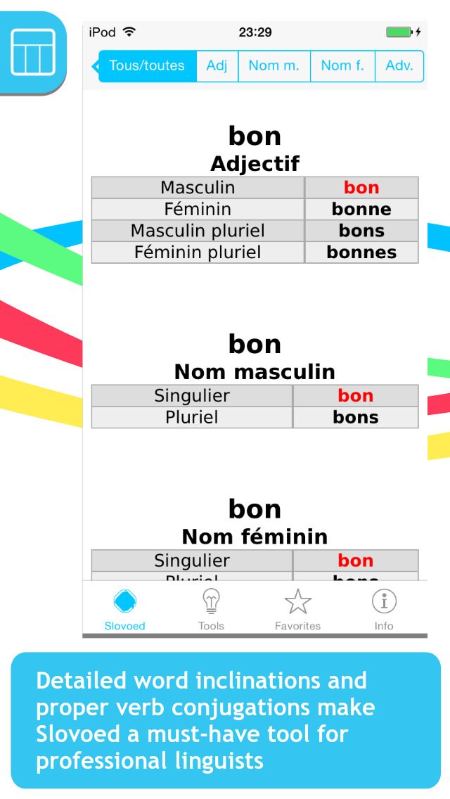 French <-> Spanish Slovoed Classic talking dictionary screenshot 5