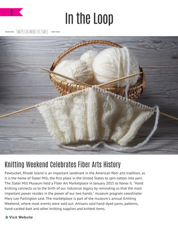 Knitsy Magazine:  The new interactive knitting magazine designed exclusively for the tablet & phone screenshot 7