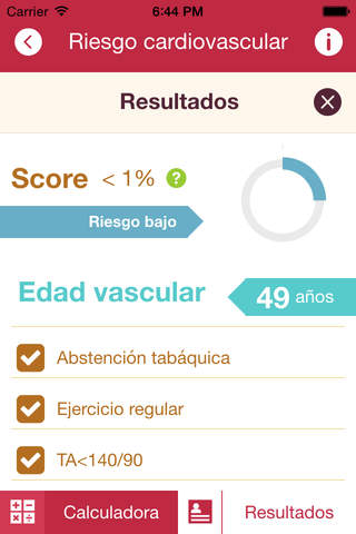 Calculadora RCV - náhled