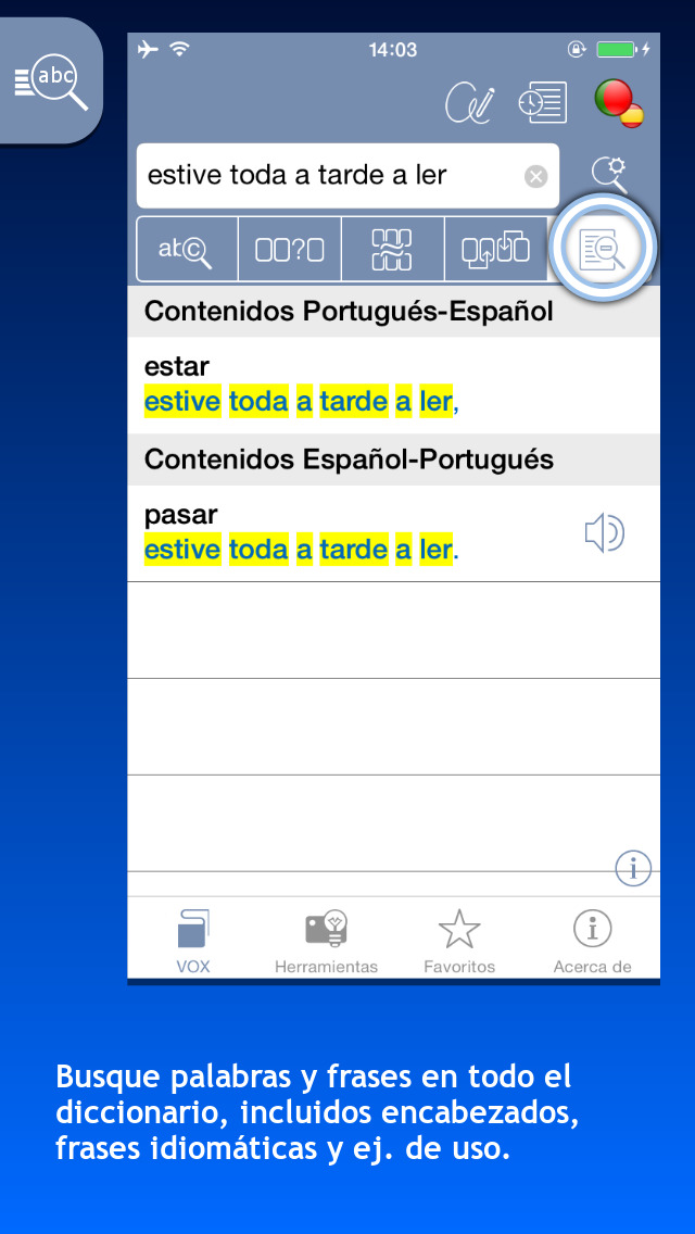 Diccionario Esencial Português-Espanhol/Español-Portugués VOX screenshot 2