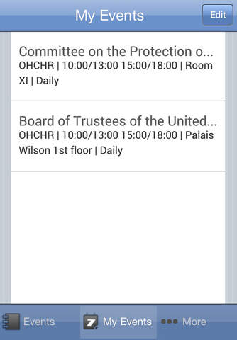 UNOG Events - náhled